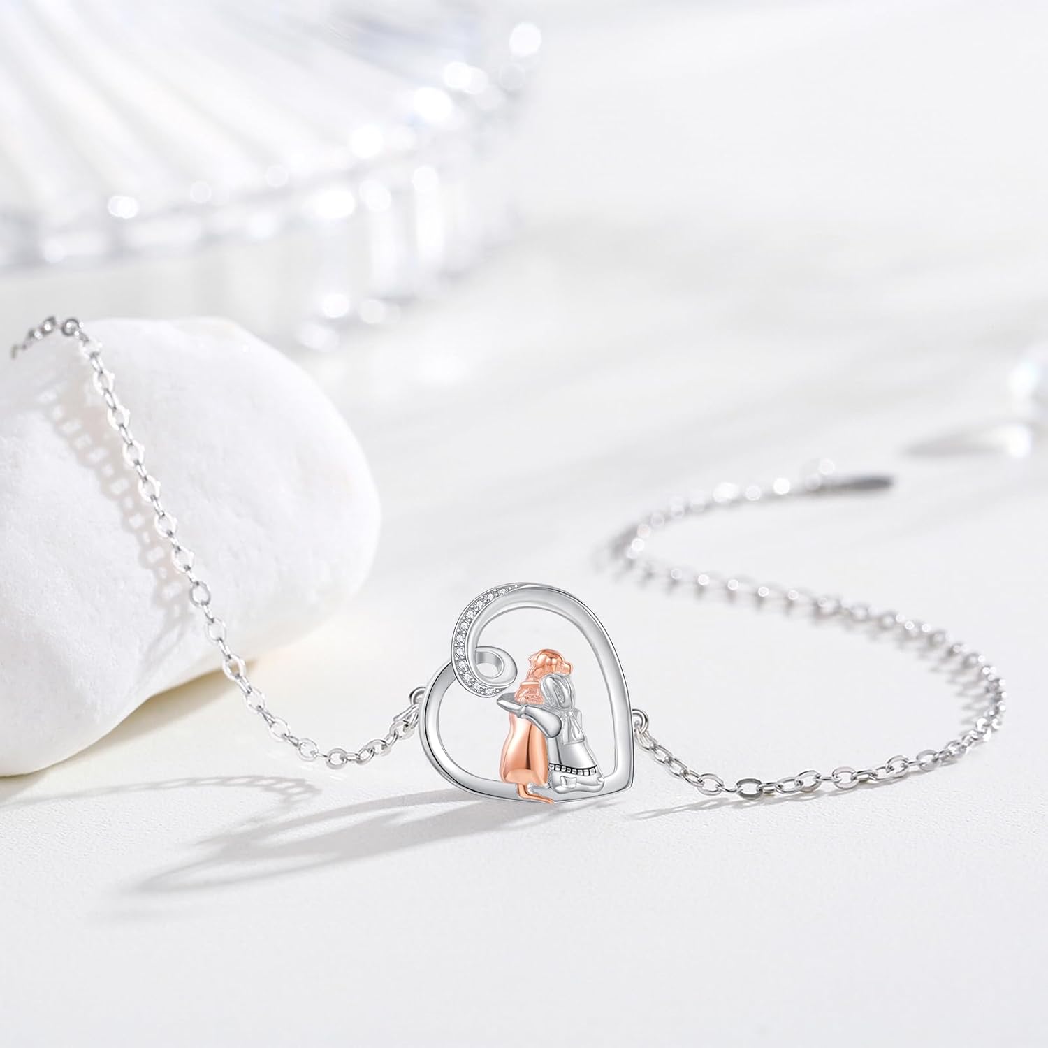 "Forever in Your Heart" Dog Hug Adjustable Luck Bracelet