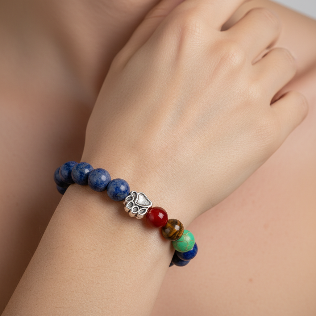Rainbow Bridge Memorial Bracelet – 7 Chakra Beads