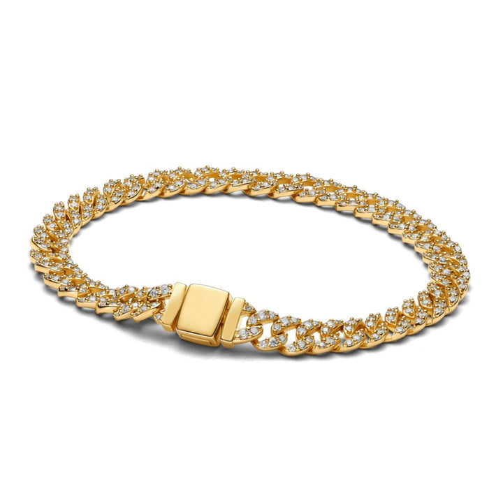 Timeless Pave Gold Cuban Bracelet