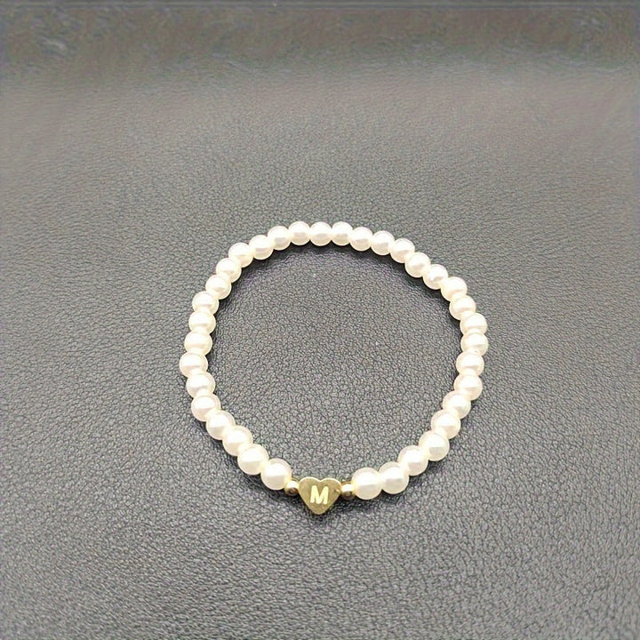 Chic A-Z Heart Initial Bracelet