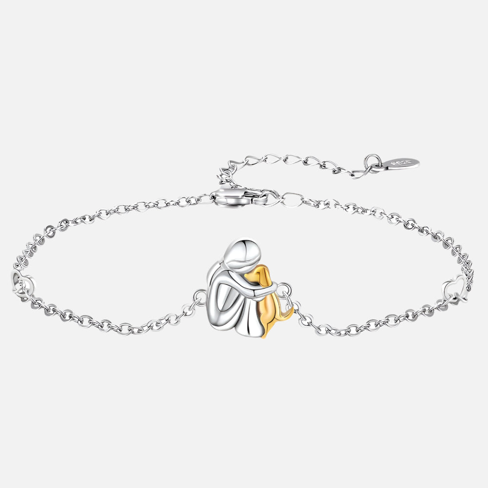 "Forever in Your Heart" Dog Hug Adjustable Luck Bracelet