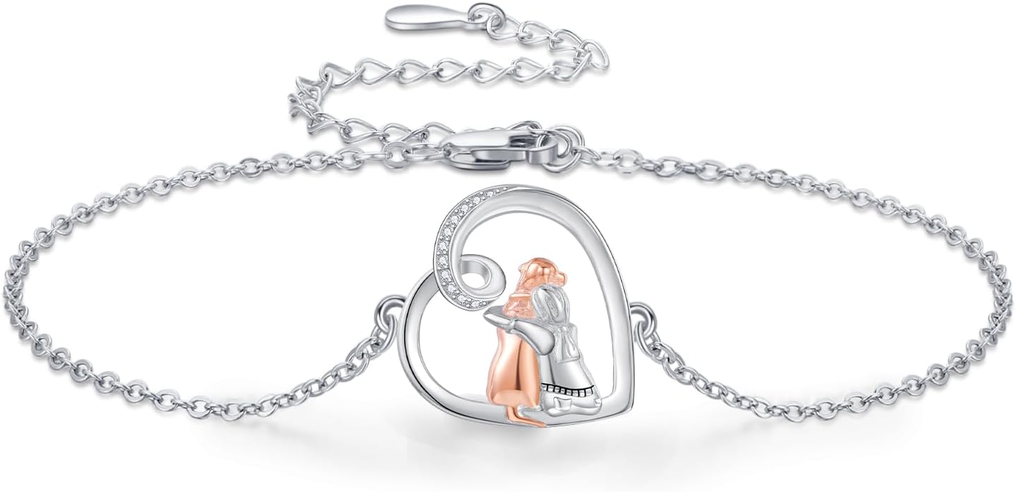 "Forever in Your Heart" Dog Hug Adjustable Luck Bracelet
