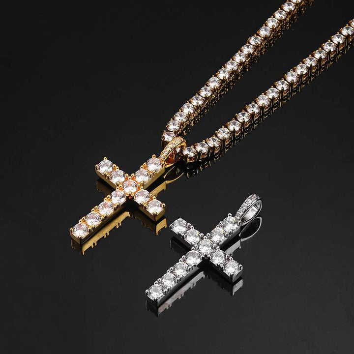 Elegant Classic Gold Cross Necklace