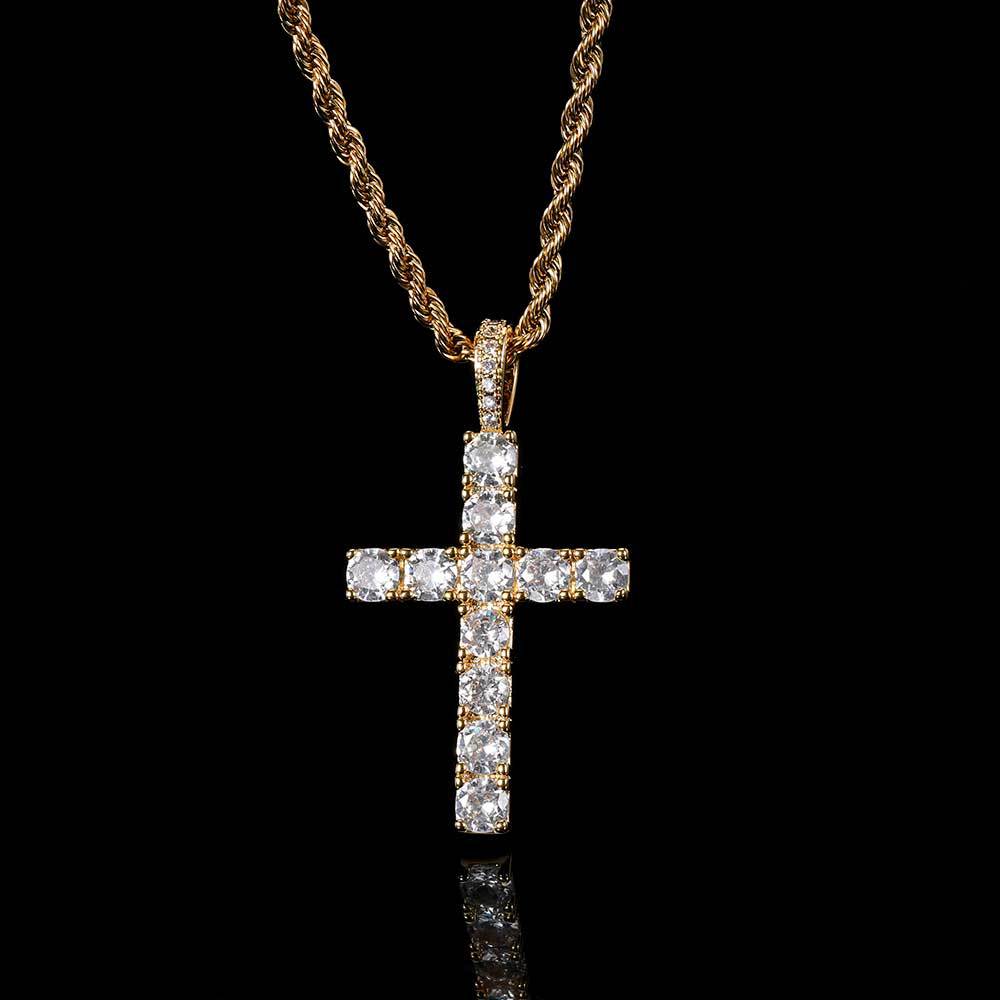Elegant Classic Gold Cross Necklace