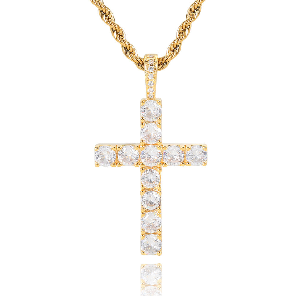 Elegant Classic Gold Cross Necklace