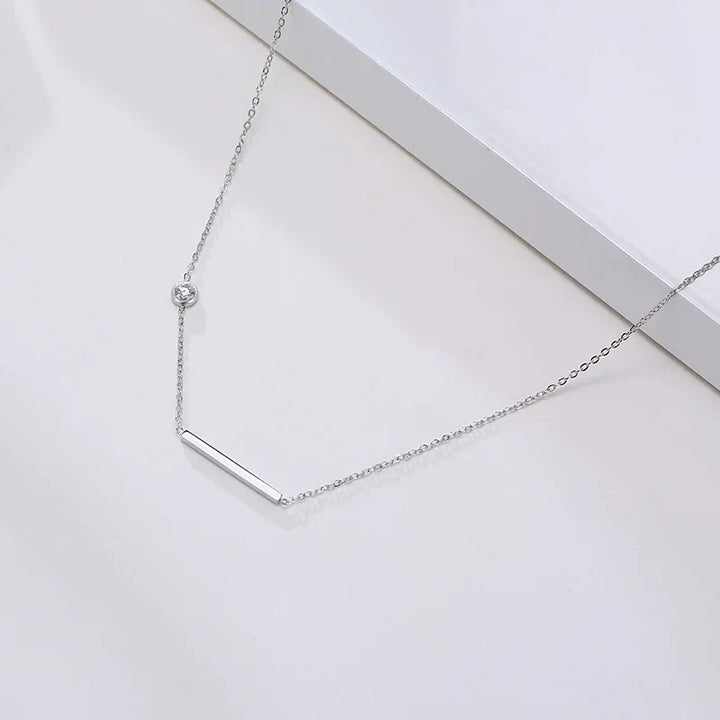 Radiant Sideways Cross Necklace