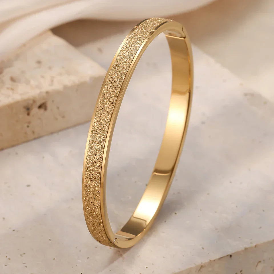 Elegant Minimalist Gold Bangles