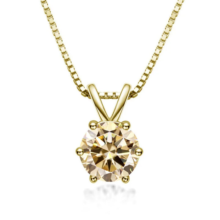 Elegant Moissanite Solitaire Necklace