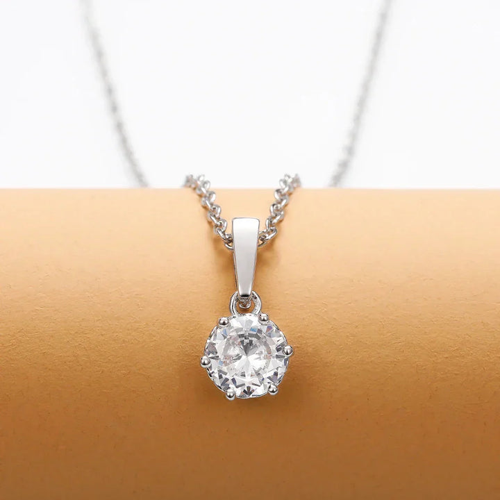 Classic Zirconia Pendant Necklace