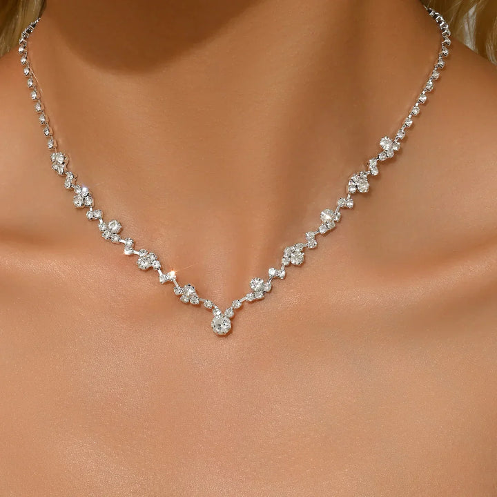 Elegant Diamond Bridal Necklace