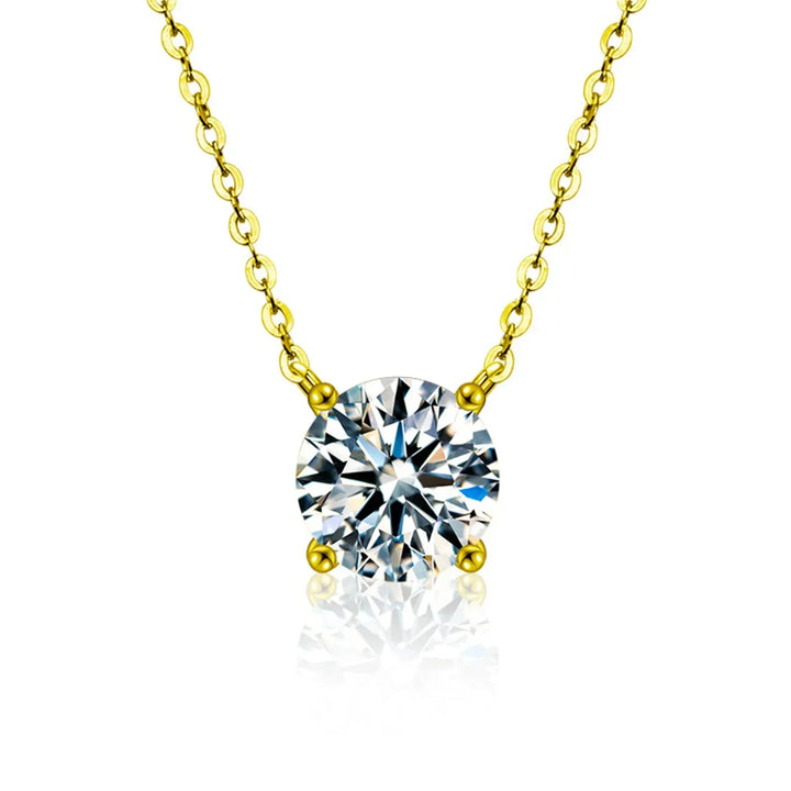 Gold Plated Zircon Necklace