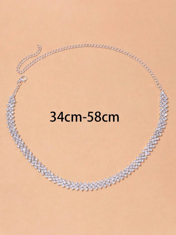 Elegant Rhinestone Collar Necklace
