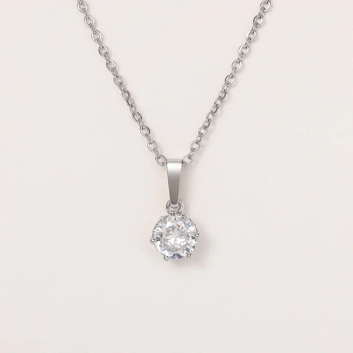 Classic Zirconia Pendant Necklace