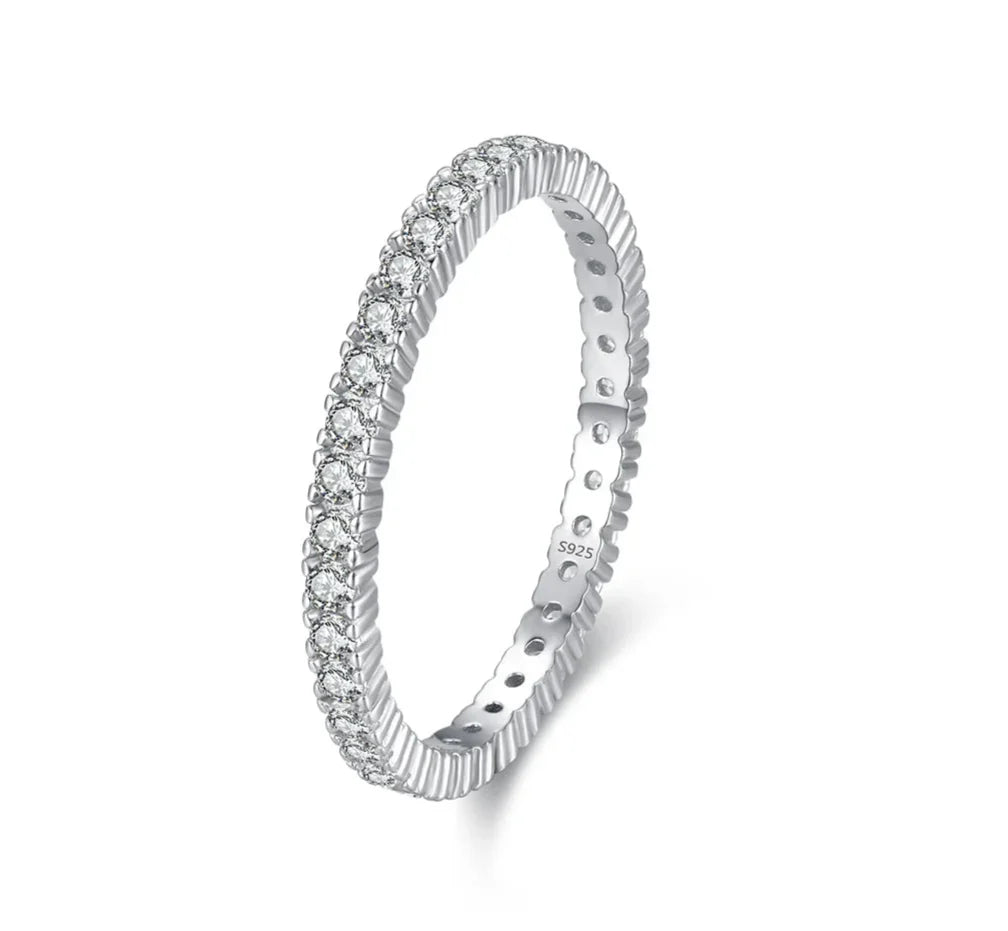 Shining Minimalist Eternity Ring