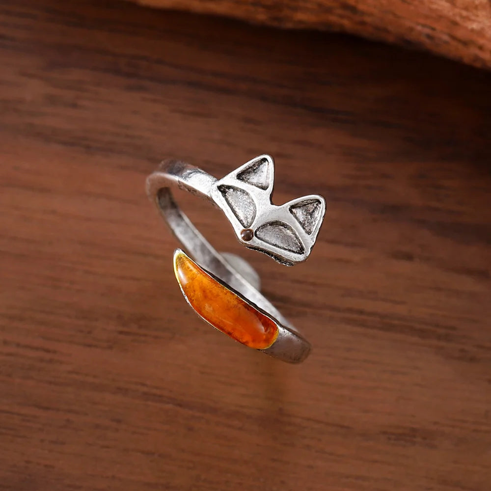 Vintage Fox Spirit Ring