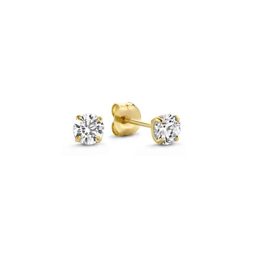 Elegant Dara Brillane Gold Stone Earrings Set