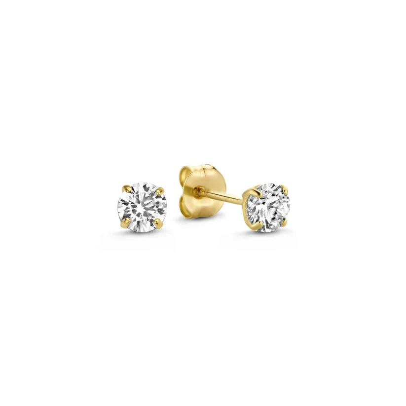 Elegant Larmes de Lune Gold Stone Earrings Set